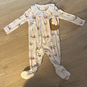 Angel Dear golf Smocked Peter Pan Snap footie